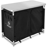 KESSER® Armario de Cocina de Camping, Cocina de Camping con Marco de Aluminio, Incl. Bolsa de Transporte, Armario de Cocina para el Camping, Muebles de Camping, Al Aire Libre