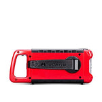 Midland ER200 Radio portátil multifuncional, Power Bank de emergencia 2200 mAh y linterna LED, radio AM/FM con carga a manivela, solar y USB – 1 radio de emergencia, baterías recargables, cable USB