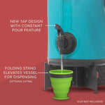 Colapz Contenedor de agua plegable 2 en 1 - Portador de agua para camping - Cubo de autocaravana - Dispensador de agua con grifo