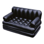 Bestway 75054 Sofá multiusos, 188 x 152 x 64 cm, PVC, negro, 74 x 60 x 25 pulgadas