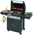 CAMPINGAZ 3 Series LS Plus Dual Gas Barbacoa Gas, BBQ con 2 Parrillas, 3 quemadores de Acero Inoxidable y 1 Lado