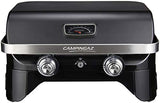 CAMPINGAZ Attitude 2100 LX Barbacoa de gas, barbacoa de mesa portátil con 2 quemadores de acero, 5 kW de potencia , para camping con tapa, termómetro y parrilla de hierro fundido, 2000038741