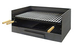 Imex El Zorro Cajón para barbacoa con parrilla de inox, 72 x 40 x 33 cm, GRIS, 71516