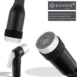 KESSER® Ducha de Camping con Bomba Sumergible de batería, Ducha de Mano, 2X 2200 mAh batería de Litio, Cable de Carga USB, para el jardín de Camping, Coche, al Aire Libre, Naranja/Gris