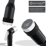 KESSER® Ducha de Camping con Bomba Sumergible de batería, Ducha de Mano, 2X 2200 mAh batería de Litio, Cable de Carga USB, para el jardín de Camping, Coche, al Aire Libre, Naranja/Gris