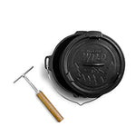 BURNHARD Olla de Hierro Fundido 3,8 L Dutch Oven, Horno holandés