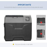 HOMCOM - Nevera Portátil 50L Termoeléctrica 12/24V/230V