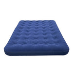 Colchón de Aire Doble Flocado Milestone Camping - Azul