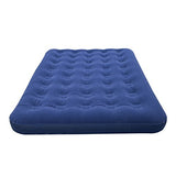 Colchón de Aire Doble Flocado Milestone Camping - Azul
