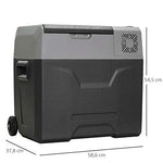 HOMCOM - Nevera Portátil 50L Termoeléctrica 12/24V/230V