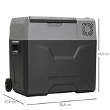 HOMCOM - Nevera Portátil 50L Termoeléctrica 12/24V/230V