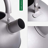 Boundless Voyage Tetera ultraligera de gran capacidad con zumbador de advertencia de 2 l de titanio para agua hirviendo, café, té Ti1584A
