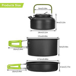 Awroutdoor Juego cocina para camping 3 comensales