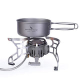 Boundless Titanium Pot Bowl con empuñadura Plegable Juego de vajilla de Cocina de Picnic para Acampar al Aire Libre