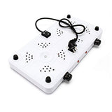 WilTec Cocina Doble Camping 2000W Placa eléctrica portátil 2 fogones Cocina Outdoor Provisional Vacaciones