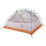NatureHike 2 Personas Camping Excursi¨®n Tienda impermeable con falda de nieve Outdoor Polyester Doble capa 4 estaciones Tienda(green with skirt)