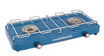 Campingaz Base Camp - Hornillo de camping compacto con 2 placas de cocina de gas de 2 fuegos con potencia de 2 x 1600 W para camping o festivales