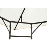 Outsunny Carpa 3x3x2.6m Cenador Jardin Marco de Acero y 4 Paraviento Lateral Color Crema