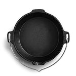 BURNHARD Olla de Hierro Fundido 3,8 L Dutch Oven, Horno holandés
