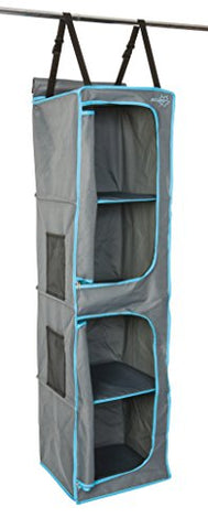 Bo-Camp – Organizador de 4 Compartimentos – 2 Cremalleras – 35 x 35 x 131 cm