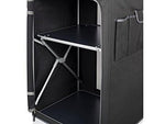 Juego de 2 – Cocina de camping robusta, estable, con protección contra el viento plegable + armario de camping resistente a la intemperie plegable