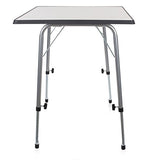 Mesa de camping Campart Travel TA-0831 – 80 x 60 cm – Altura ajustable
