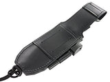 JEO-TEC Nº39 - Nuevo CELTIBERO - Cuchillo Supervivencia Caza Monte bushcraft Camping Outdoor Campo - Funda de Piel con pedernal y Piedra afilar incluidos - Acero MOVA 58 - Fabricado en España