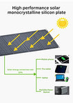 Kit Placas Solares Portátil Plegable (100 W) Monocristalino (Alta Eficiencia) Para Cargar Baterías Portátiles Autocaravanas Caravanas