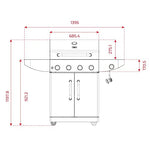 Teka Gourmet 4100G - Barbacoa de Gas, Barbacoa Exterior 5 Quemadores, Barbacoa Portátil con Ruedas, Color Acero Inoxidable