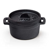 BBQ-Nerd© Mini horno holandés | Pequeña olla de hierro fundido
