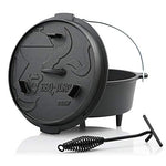 BBQ-TORO Horno Holandés I Serie Premium I Dutch Oven I Hierro Fundido I Quemado