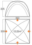 Vango Odyssey Hub Gazebo, Unisex Adulto, Epsom Green, Única