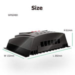 Controlador Solar de Carga de 60A 12V/24V/36V/48V Voltaje de Identificación Automática Regulador Inteligente con Pantalla LCD para Sistemas Solares Domésticos