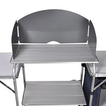 vidaXL Cajonera Comida Camping Tela Armario Plegable Cocina Viajes Estantes y Rejilla