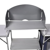 vidaXL Cajonera Comida Camping Tela Armario Plegable Cocina Viajes Estantes y Rejilla