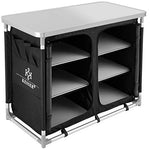 KESSER® Armario de Cocina de Camping, Cocina de Camping con Marco de Aluminio, Incl. Bolsa de Transporte, Armario de Cocina para el Camping, Muebles de Camping, Al Aire Libre