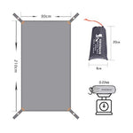 HIKEMAN Lona Multiusos Impermeable para Acampar al Aire Libre, Tienda de campaña y toldo, Alfombra de campaña, Varios tamaños para Camping, Senderismo, Picnic (90 x 210 cm)