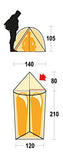 Ferrino 99070EAFR Tienda de campaña Acampada y Senderismo, Adultos Unisex, Naranja (Orange), Talla Única