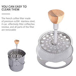 Boundless Voyage Taza de café de titanio al aire libre de prensa francesa olla de camping olla de cocina olla de viaje capacidad 750 ml máx. Ti1581A
