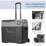 HOMCOM - Nevera Portátil 50L Termoeléctrica 12/24V/230V