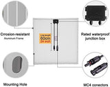 Placa Solar de 150w 12v, alta eficiencia para carga de batería