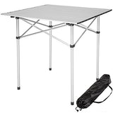 TecTake Mesa Plegable de Aluminio portátil Camping terraza jardín Mesa Multifuncional - Varios Modelos - (No. 401169: 70 x 70 x 70 cm)