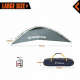 Kingcamp Twining Sun Shelter Auto Canopy Camper Trailer Tout Techos Techo para la Playa, SUV, MPV, Hatchback, Minivan, Sedán, Camping, Aire Libre, Anti-UV Tiendas, Portátil