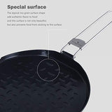 Boundless Voyage - Sartén antiadherente de titanio con mango plegable para acampar al aire libre, picnic, senderismo, barbacoa Ti15168B