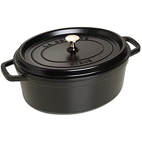 STAUB Cacerola/Cocotte de Hierro Fundido Ovalada, Diámetro de 37 cm, 8 L
