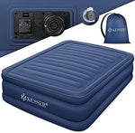 KESSER® Colchón inflable hinchable cama de aire autoinflable con bomba eléctrica incorporada, colchón de aire para camping o uso doméstico con bolsa, adecuado para 2 personas - 203 x 152,5 x 51 cm