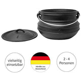ToCi Big BBQ Platpotjie "Beefalo" hierro fundido, con tapa y patas, 3 litros