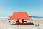Neso Tienda Tents Grande Beach, 2,1 m (7 pies) de Altura, 2,7 m (9 pies) x 2,7 m (9 pies), Esquinas reforzadas y un Bolsillo más frío(Lehua Red)
