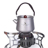 Boundless Voyage Hervidor de Titanio con Filtro Agua para Acampar Tetera de Titanio Juego de cafetera Cafetera Hervidor de Agua para Senderismo Uso Diario Ti15101B
