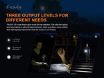 Fenix E01 V2.0 100 lúmenes llavero linterna negro